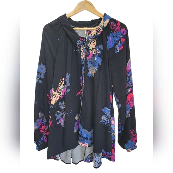 Free People Meadow Lark Button Down Tunic Top Relaxed Fit - Picture 4 of 7